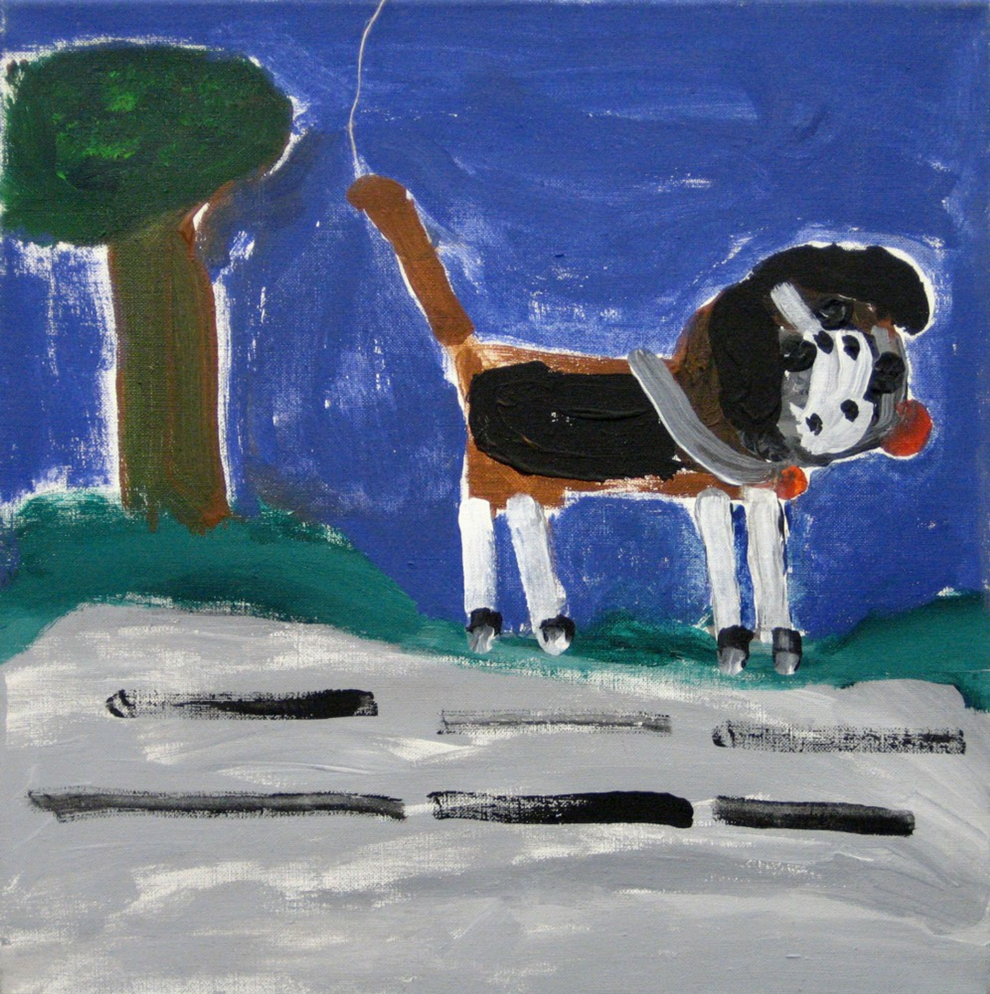 Beagle auf der Strasse